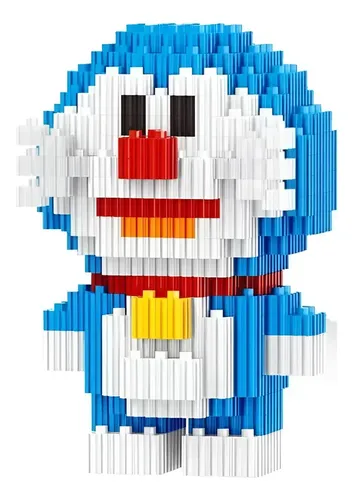Mini Bloques Didácticos Figura En 3d Armables +500 Doraemon