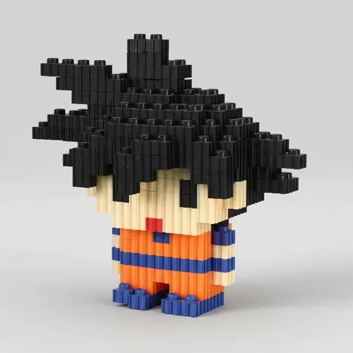 Mini Bloques Didácticos Figura En 3d Armables +500 Goku — foto 4