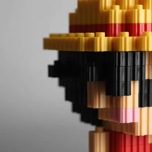 Mini Bloques Didácticos Figura En 3d Armables +500 Monkey D Luffy — foto 4