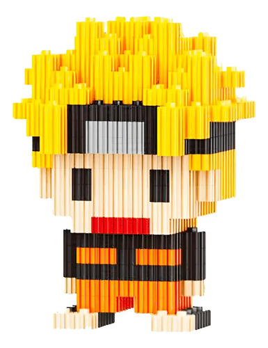 Mini Bloques Didácticos Figura En 3d Armables +500 Naruto