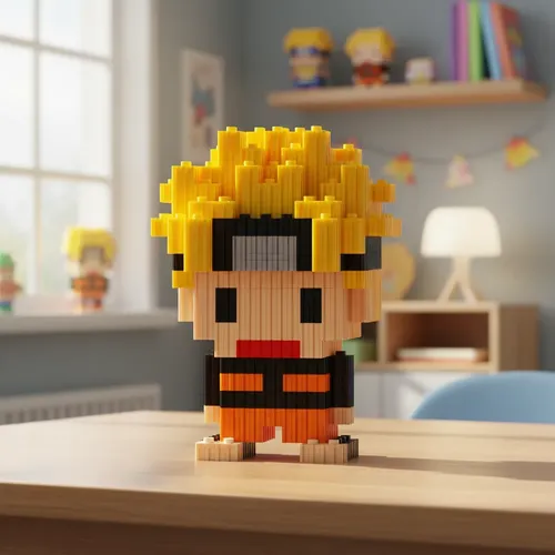 Mini Bloques Didácticos Figura En 3d Armables +500 Naruto — foto 2