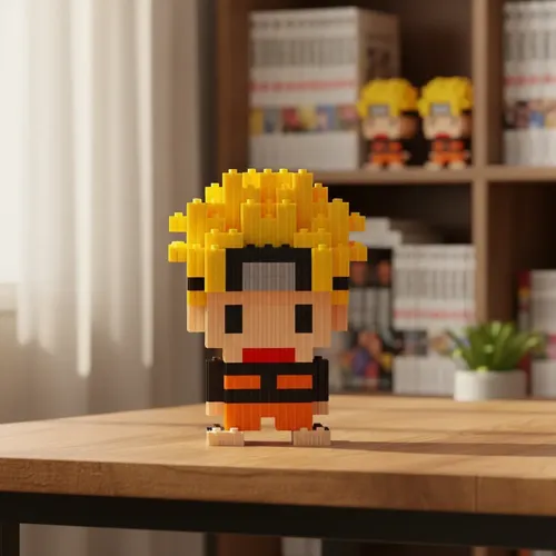 Mini Bloques Didácticos Figura En 3d Armables +500 Naruto — foto 3
