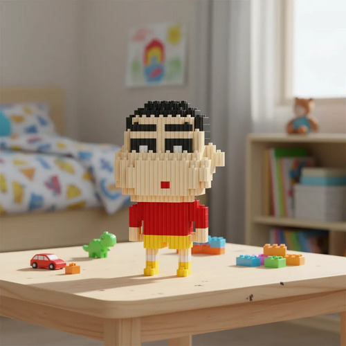 Mini Bloques Didácticos Figura En 3d Armables +500 Shin-chan — foto 3