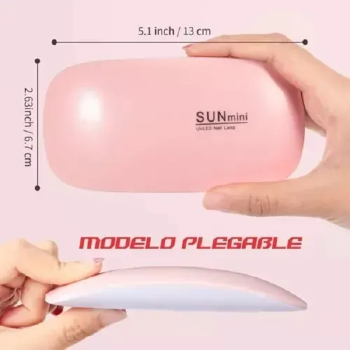 Mini Lámpara Sun Uv Led Color Rosado — foto 2