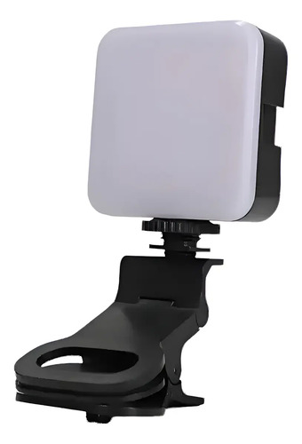 Mini Luz Led Con Clip Para Selfies Celular Tablet Laptop Negro