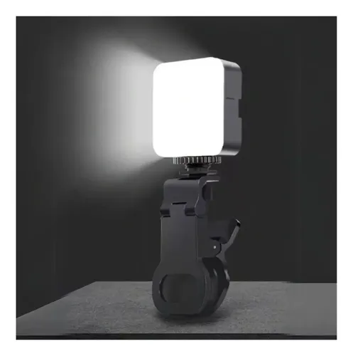 Mini Luz Led Con Clip Para Selfies Celular Tablet Laptop Negro — foto 8