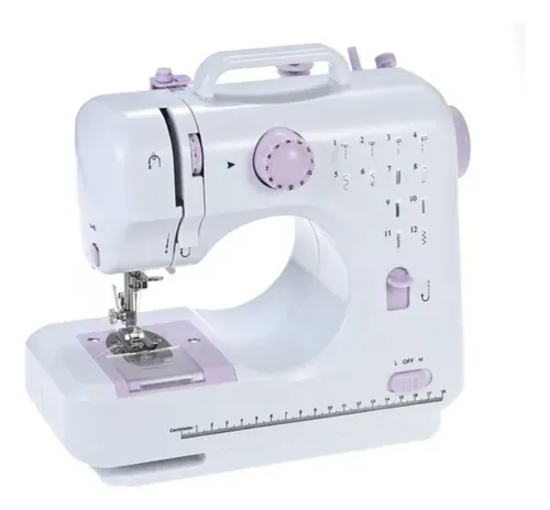 Mini Máquina De Coser Recta Portable Portátil Blanco