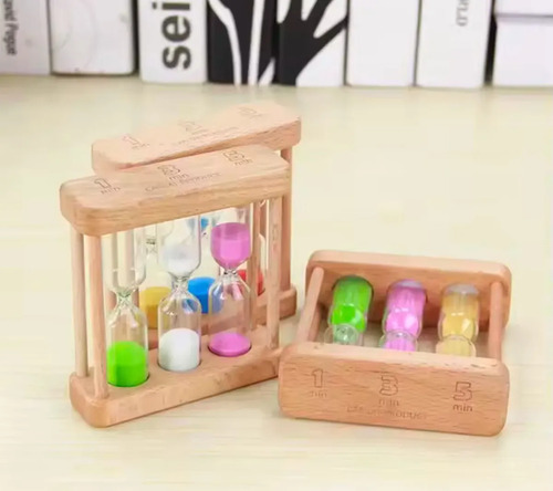 Mini Reloj De Arena De Colores 3 Tiempos Varios — foto 3