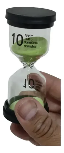 Mini Reloj De Arena Tiempo 10 Minutos Colores Varios — foto 2