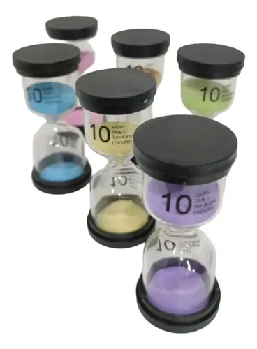 Mini Reloj De Arena Tiempo 10 Minutos Colores Varios — foto 5