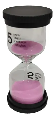 Mini Reloj De Arena Tiempo 5 Minutos Colores Varios