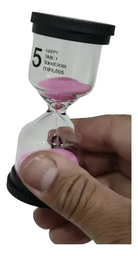 Mini Reloj De Arena Tiempo 5 Minutos Colores Varios — foto 4