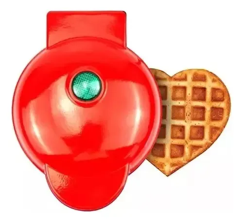 Mini Waflera De Corazón Maquina Para Mini Wafles  Rojo — foto 2