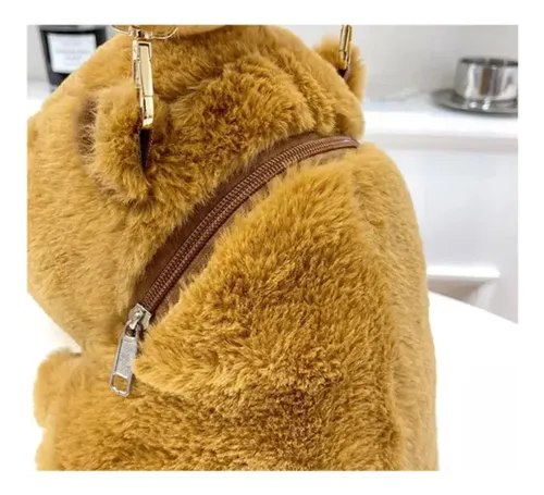 Mochila De Peluche Capibara 35 Cm Kawaii Café — foto 4