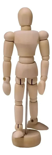 Modelo Maniquí De Madera Articulado Con Pedestal 30 Cm