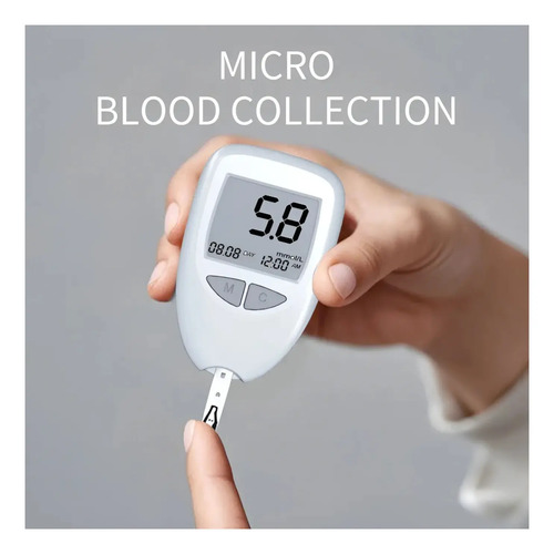 Monitor De Glucosa Examinador De Glucosa Glucómetro Blanco — foto 5