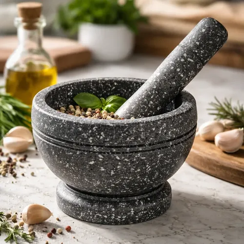 Mortero Moledor 10cm De Plástico Cocina Varios — foto 2