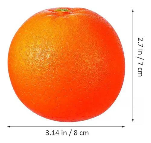 Naranja Artificial Fruta Sintética Decoración Naranja — foto 2