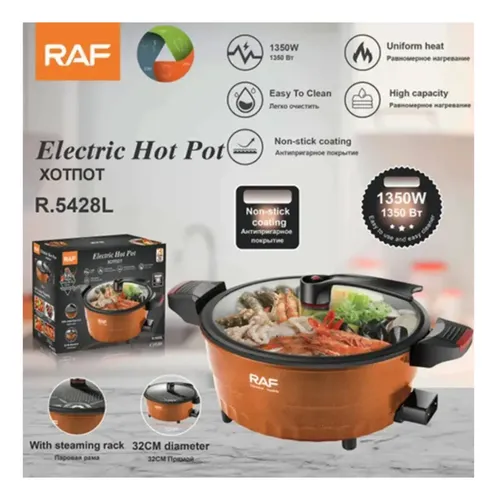 Olla Eléctrica A Presión 8 Litros R.5428l Naranja 50hz/60hz — foto 2