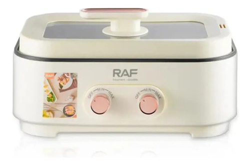 Olla Eléctrica Doble Bilis Multifuncional Raf R.5420 3l+3l Blanco 50/50hz — foto 4
