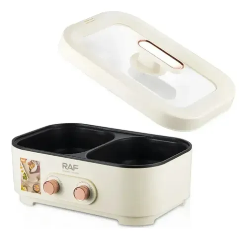 Olla Eléctrica Doble Bilis Multifuncional Raf R.5420 3l+3l Blanco 50/50hz — foto 7