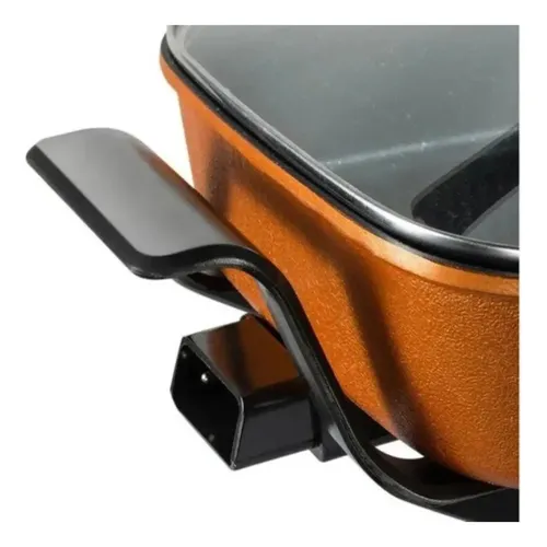 Olla Eléctrica Sartén Antiadherente Al Vapor 1350w Naranja 50/60hz — foto 4