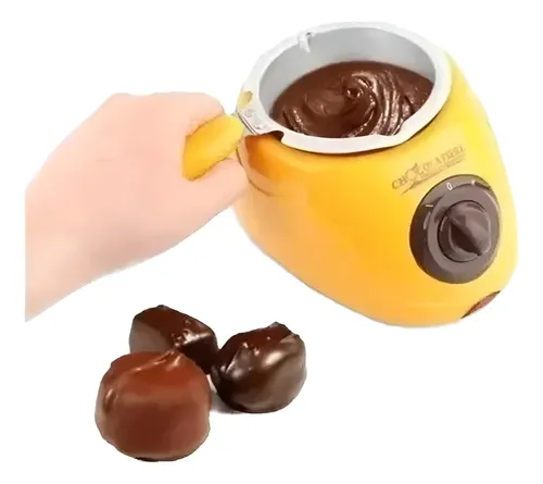 Olla Fondue Maquina Para Derretir Chocolate Amarillo