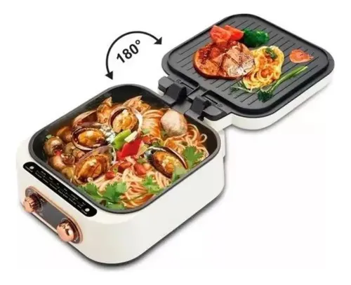 Olla Horno Cocina Parrilla Asador 3 En 1 Raf Hot Pot Blanco — foto 3