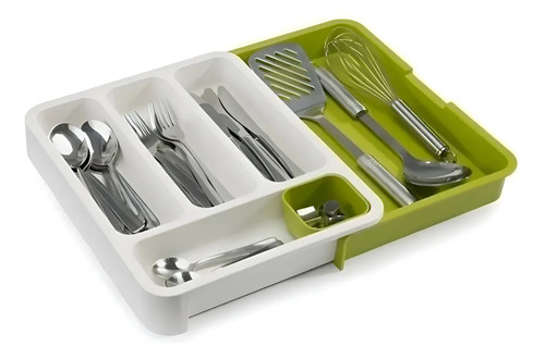 Organizador De Cubiertos Porta Cubiertos Bandeja De Cubierto Verde Claro