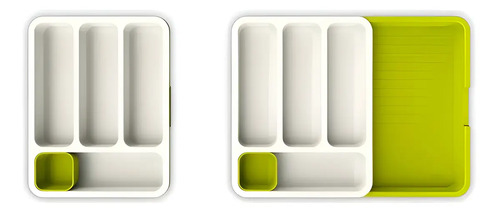 Organizador De Cubiertos Porta Cubiertos Bandeja De Cubierto Verde Claro — foto 2