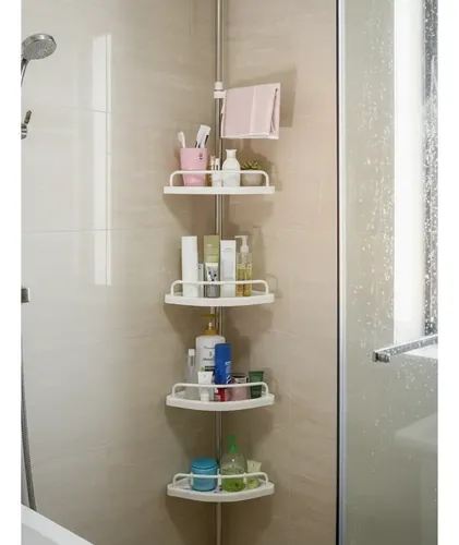 Organizador Esquinero Ducha Multiuso 4 Pisos Ajustable D — foto 2
