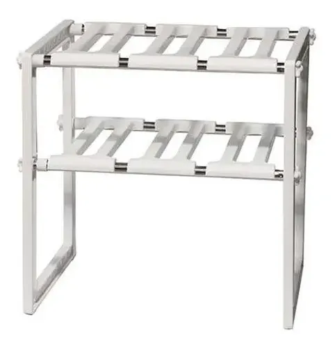 Organizador Estante De Cocina Multiuso Organizador De Ollas Blanco Y Plateado