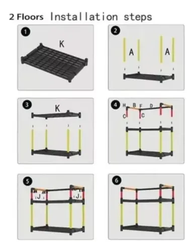 Organizador Rack Cocina 2 Niveles Especias Multifuncional Negro — foto 3