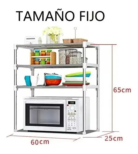 Organizador Repisa Multifuncional Estante De Almacenamiento Gris — foto 2