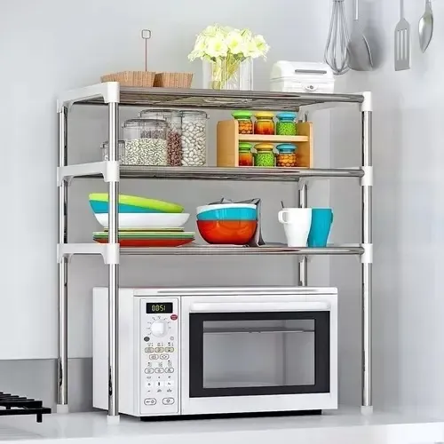 Organizador Repisa Multifuncional Estante De Almacenamiento Gris — foto 4