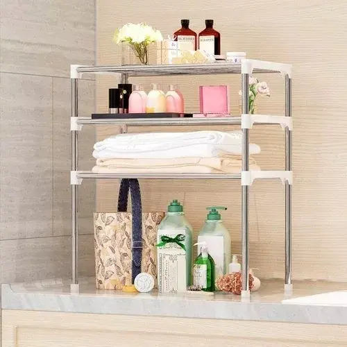 Organizador Repisa Multifuncional Estante De Almacenamiento Gris — foto 5