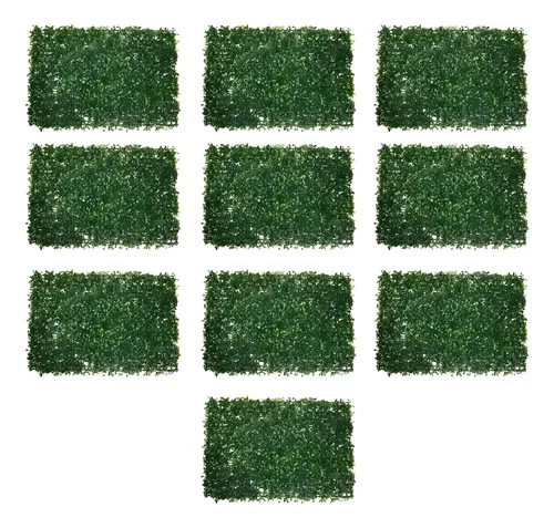 Pack 10 Pasto Sintético Trébol Palmeta 60x40cm Para Decoración