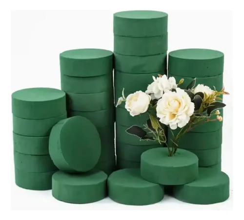 Pack 10 Unidades Oasis Espuma Arreglo Floral Circular — foto 2