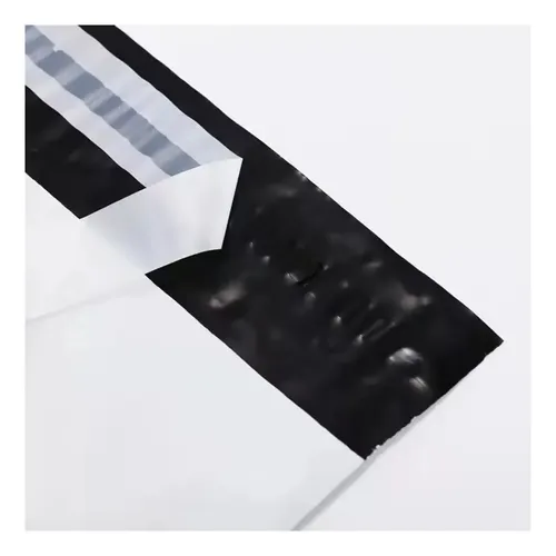 Pack 100 Bolsas Embalar Courier Autoadhesivo Blancas 25x35cm — foto 4