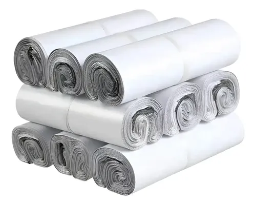 Pack 100 Bolsas Embalar Courier Autoadhesivo Blancas 40x55cm