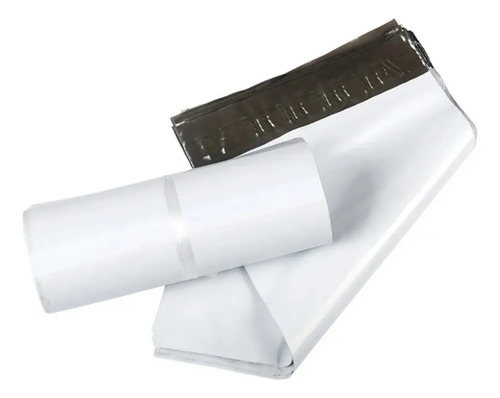 Pack 100 Bolsas Embalar Courier Autoadhesivo Blancas 40x55cm — foto 2