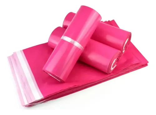 Pack 100 Bolsas Embalar Courier Autoadhesivo Fucsia 50x70cm