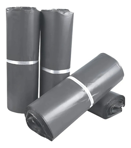 Pack 100 Bolsas Embalar Courier Autoadhesivo Negra 35x45cm