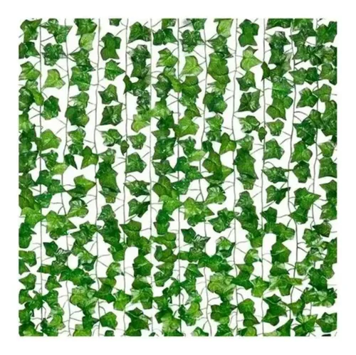 Pack 12 Planta Artificial Enredadera Tiras 210cm Decoración Verde — foto 2