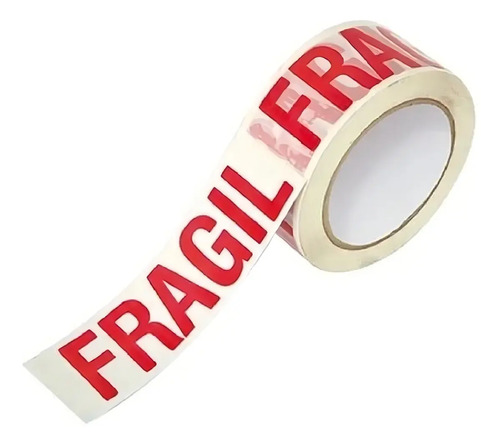 Pack 2 Huincha Fragil Embalaje Cinta Embalaje Fragil 250mts Blanco — foto 2