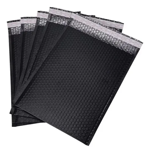 Pack 20 Bolsas Embalar Courier Con Acolchado Burbuja Negras 35x40cm