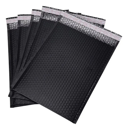 Pack 20 Bolsas Embalar Courier Con Acolchado Burbuja Negras 20x25cm