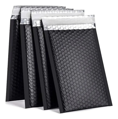 Pack 20 Bolsas Embalar Courier Con Acolchado Burbuja Negras 30x35cm — foto 2