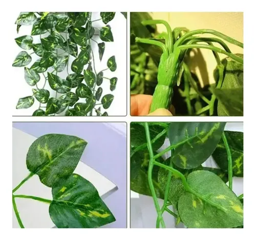 Pack 3 Enredadera Artificial Colgante Ramo Verde Verde — foto 2