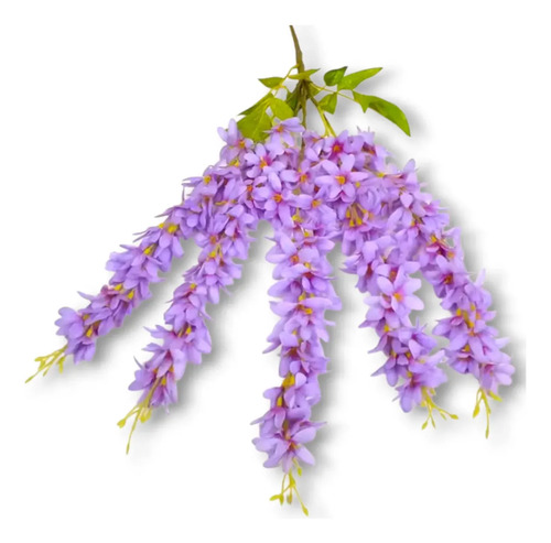 Pack 5 Tiras Flores Colgantes Glicina 1 Metro Violeta